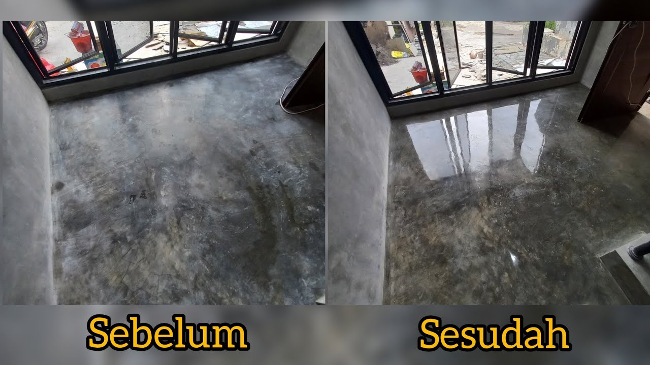 Cara Mengkilapkan Lantai Acian